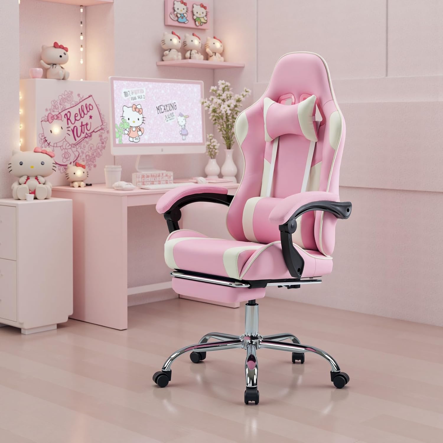 dumos ergonomic gaming office desk chair with footrest and headrest for adults, dumos ergonomic gaming office desk chair with footrest and headrest for adults,