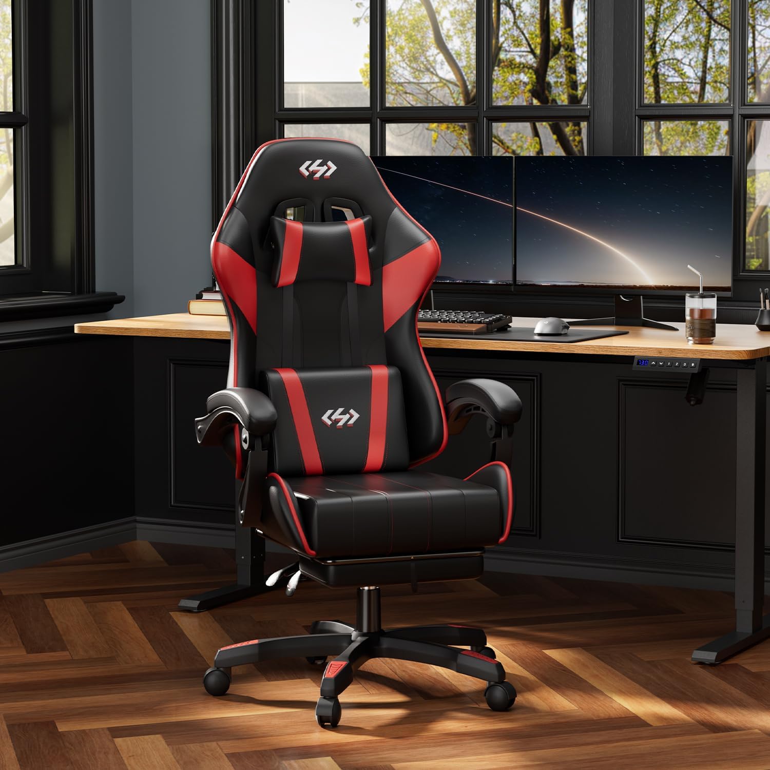 hldirect gaming chair, ergonomic computer office chair with lumbar support footrest headrest, hldirect gaming chair, ergonomic computer office chair with lumbar support footrest headrest,
