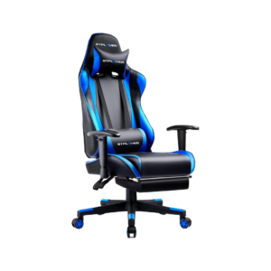 gtplayer gaming chair with footrest, ergonomic computer game desk chair, reclining game