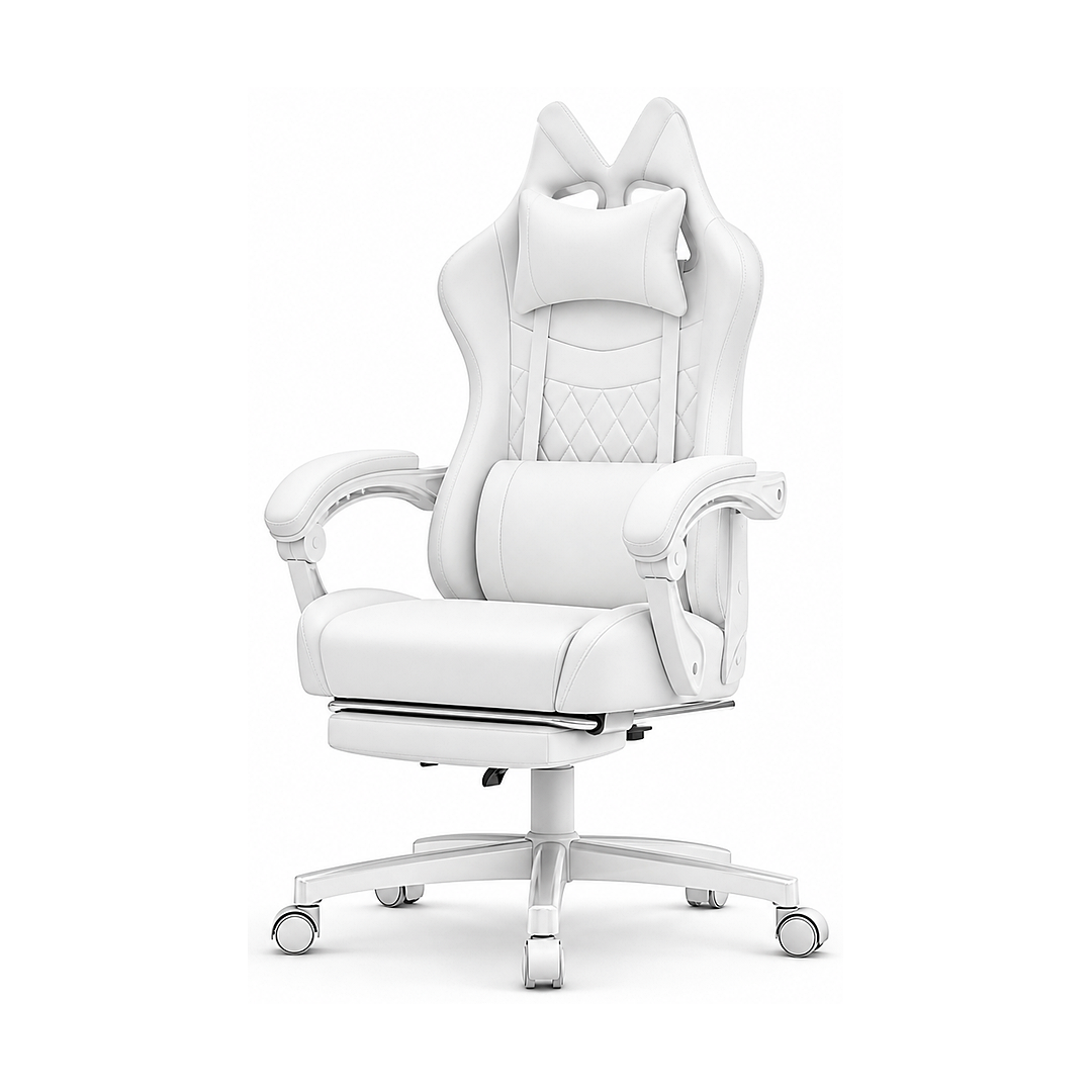 white gaming chair,ergonomic massage computer office desk chair with footrest,pocket spring cushion,reclining white gaming chair,ergonomic massage computer office desk chair with footrest,pocket spring cushion,reclining