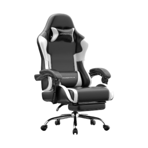 dowinx ergonomic gaming chair with footrest & massage lumbar, 2d linkage armrests for